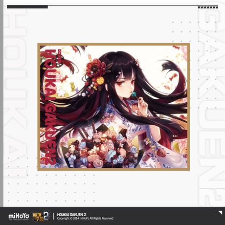 【崩壊学園2公式店】和服 色紙 25元