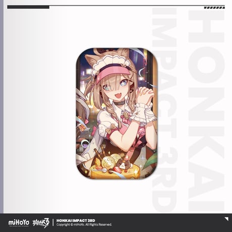 【崩壊3rd公式店】誕生日 スクエア 缶バッジ 15元