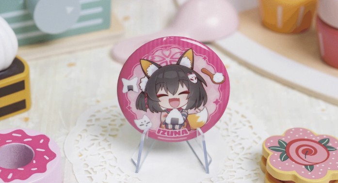 ブルアカ公式店】2505 キヴォトス 美食知音 ちびキャラ 缶バッジ 単品