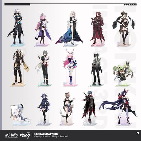 崩壊3rd　アド街っぷ　アクリルマグネット　全14種　コンプリート 崩壊3rd 祈り導く初太鼓・キアナ マグネット - HAKUTEA