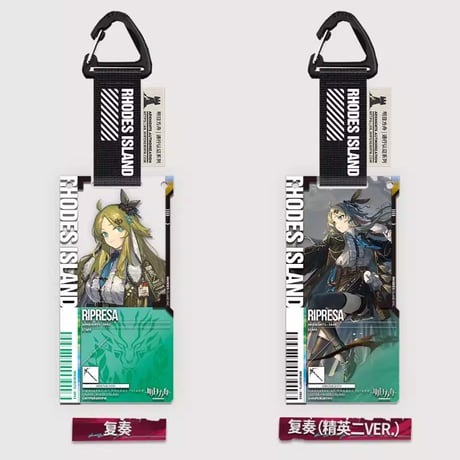 【明日方舟公式店】2604 覆雪于冬 通行認証 53.0 アクリルキーホルダー 単品 25元 （予約170日以内発送）
