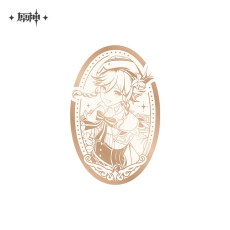 【原神公式店】周年慶典 鏡面 バッジ 18元 （予約8下発送）