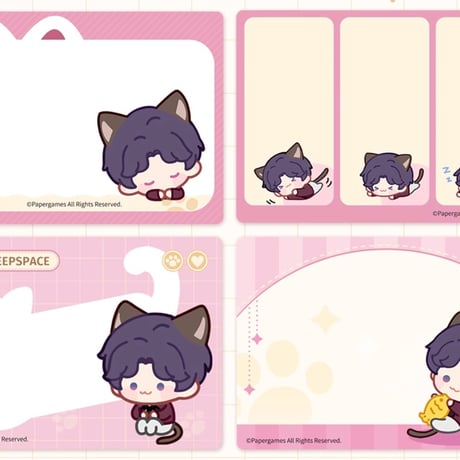 【恋と深空】2508 猫很想你 ふせん 25元 （予約220日以内発送）