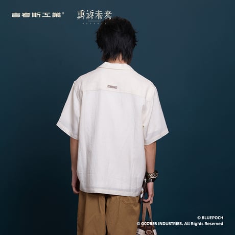 【重返未来1999】吉考斯工業 コラボ 雨与紡線 プリント 半袖 シャツ 289元