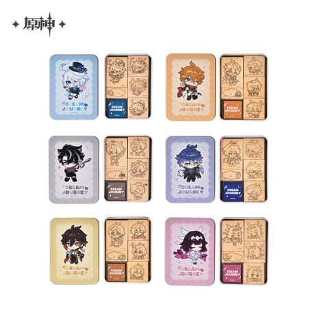 【原神公式店】星稚夢旅 スタンプ 48元 （予約12下発送）