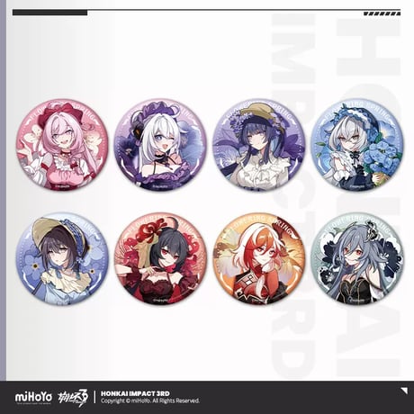【崩壊3rd公式店】花朝春曦 缶バッジ 15元