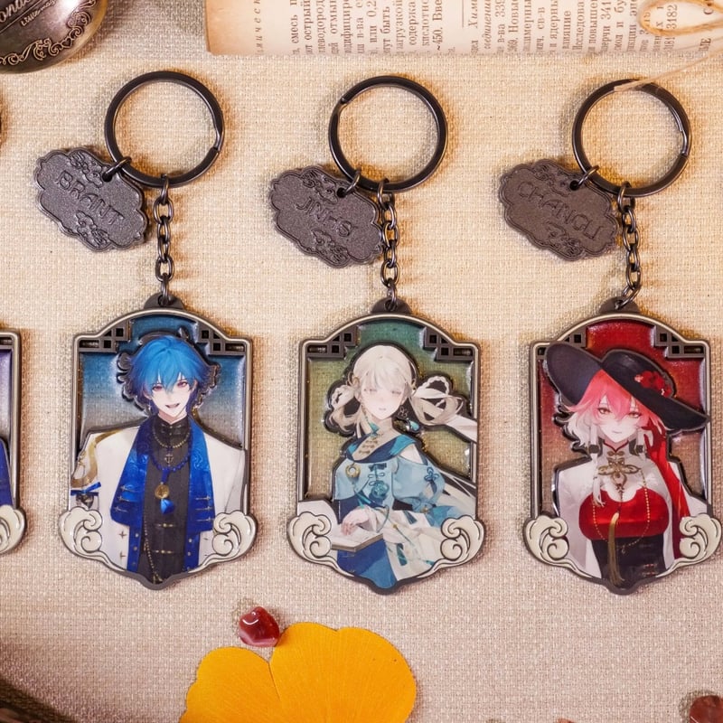 鳴潮 コンポーズコーヒー ブラント 韓国　限定　キーホルダー　４点セット 鳴潮 コンポーズコーヒー ブラント 韓国 限定 キーホルダー 4点セット