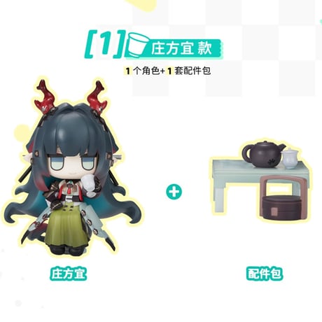 単独発送【明日方舟 終末地公式店】ChatChat フィギュア 第2弾 単品 138元 （予約2027年5下発送）