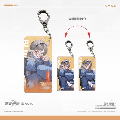 【ブルアカ公式店】2404 RABBIT小隊 キーホルダー 35元