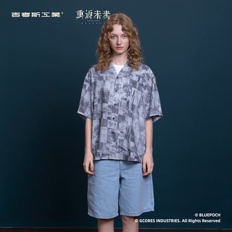 【重返未来1999】吉考斯工業 コラボ 6 プリント 半袖 シャツ 289元