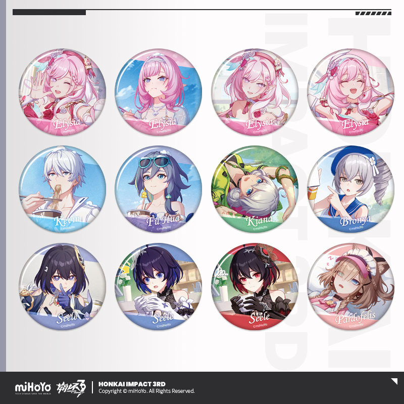 崩壊3rd公式店】CG 缶バッジ Vol.10 単品 15元 (予約200日以内発送) |
