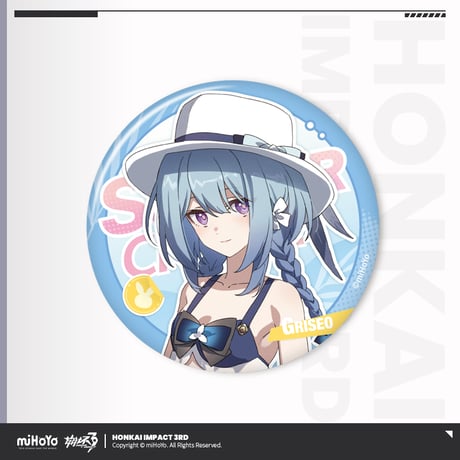 【崩壊3rd公式店】悠遊夏日 十三英傑 缶バッジ 15元