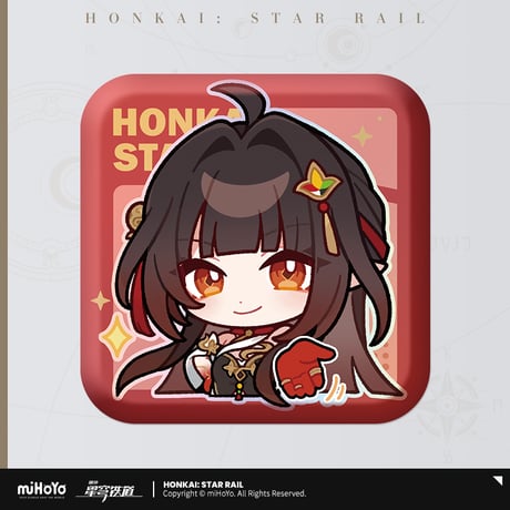 【崩スタ公式店】パム展覧会 スクエア 缶バッジ B 15元