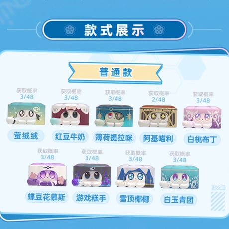【崩スタ公式店】ルアン・メェイ 創造物 ぷち フィギュア Vol.3 ランダム 69元 （予約2027年1下発送）