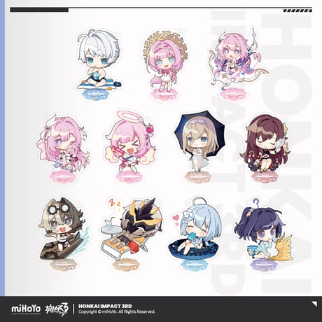 【崩壊3rd公式店】 英傑 ガチャランド 2way チャーム 28元 (予約200日以内発送)