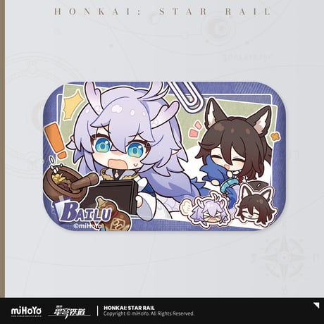 【崩スタ公式店】パム留影簿 缶バッジ A 15元 （予約200日以内発送）