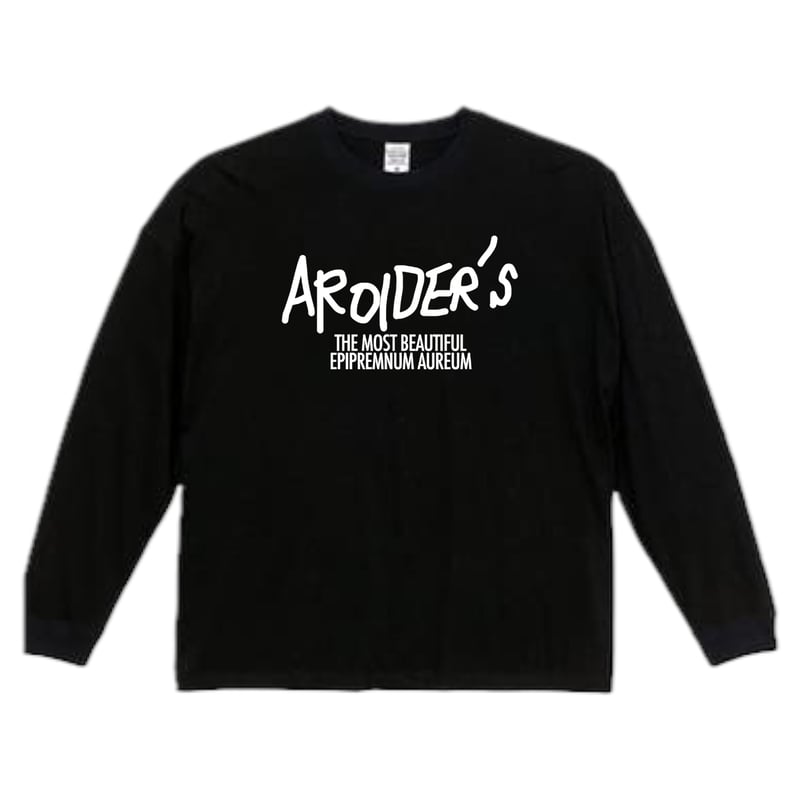 WPAPS ロゴ logo ロンT Tシャツ Black ブラック 黒 長袖 手書きロゴロングスリーブTシャツ(Blackボディ×Whiteロゴ