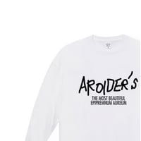 手書きロゴロングスリーブTシャツ（Whiteボディ×Blackロゴ）