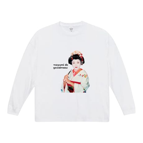 OBA舞子　ロングスリーブTシャツ　(White)
