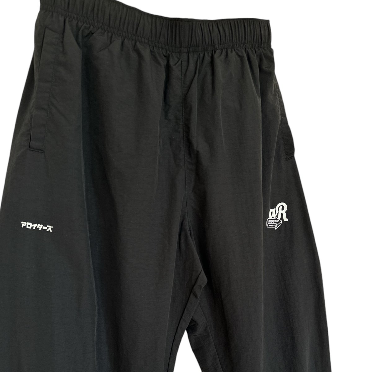 nylon pants ブラック(ホワイトロゴ) | AROIDER'S STORE nylon pants ブラック(ホワイトロゴ) | AROIDER'S STORE