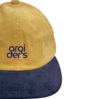 コーデュロイキャップ　Mustard/Navy