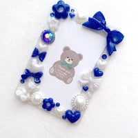 B8サイズ】デコ 硬質ケース レジン ピンク×ホワイト ラメ(穴なしタイプ