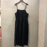【191】前後変形ウェーブピンタック加工ギャザーキャミワンピース