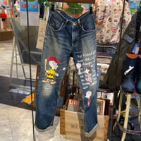 【01】リメイクキャラパッチワークデニムパンツLee　USD-418