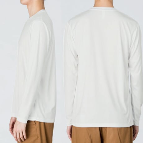 【SL-22】綿リライブ正規代理店 当店限定 別注モデル SLOWLIFE インターロックドライ長袖Ｔシャツ プロ仕様　ポリ