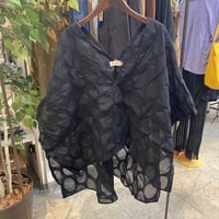 【160】綿オパールドットショールカーディガン