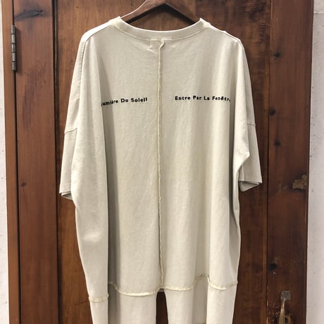 【139】切り替えBIGロゴ刺繍Tee
