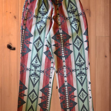 【32】NAVAJO JACQUARD WIDE PANTS
