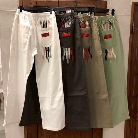【32】”CHIMAYO”刺繍 EASY PANTS