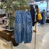 【17】タックバルーンドットデニムパンツ