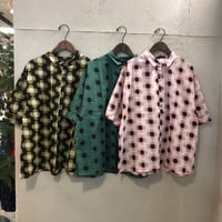【142】花柄Pt半袖シャツ