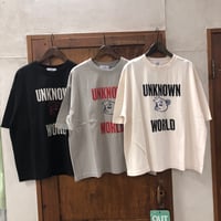 【139】【kakela】刺繍ﾛｺﾞｶﾚｯｼﾞｸﾙｰTee