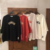 【139】ロゴ刺繍ワイドクルーTee
