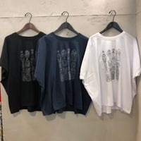 【142】【eka】良質天竺ﾋﾟｸﾙｽ刺繍ﾜｲﾄﾞTee
