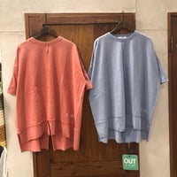 【139】切り替えBIGロゴ刺繍Tee
