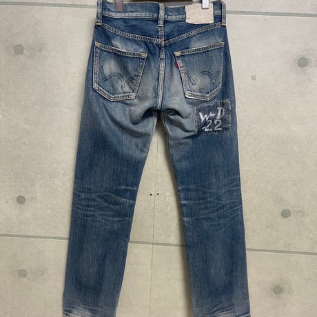 【01】リメイクデニムパンツ　　usd-458