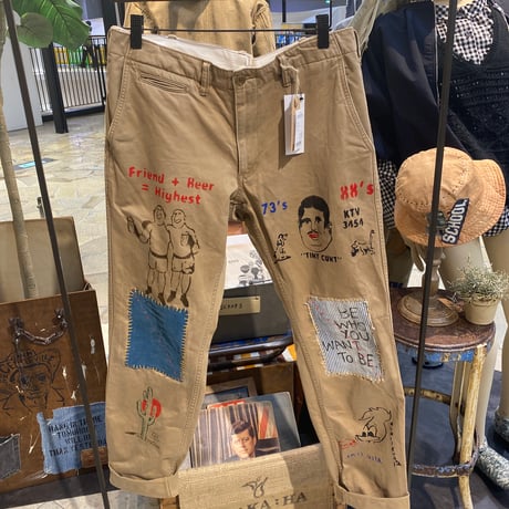 【1】USDEリメイクパンツ