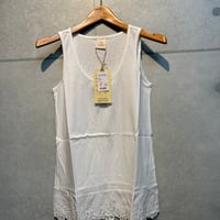 【Ｄ-5】綿天竺裾ﾚｰｽｷｬﾐｿｰﾙD6069
