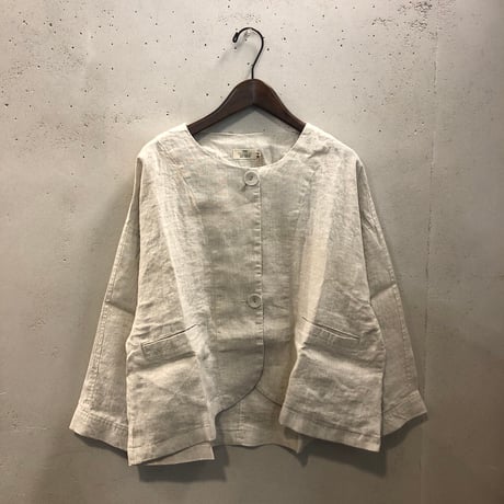 【160-102H】リネンオックスノーカラーJK