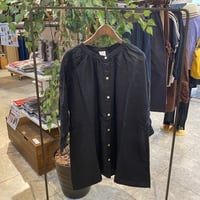 【199】17番手リネンバンドカラーシャツ