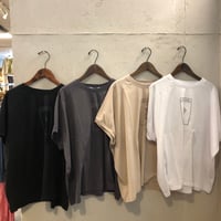 【142】【eka】良質天竺変形ﾜｲﾄｽｲｯﾁPtTee