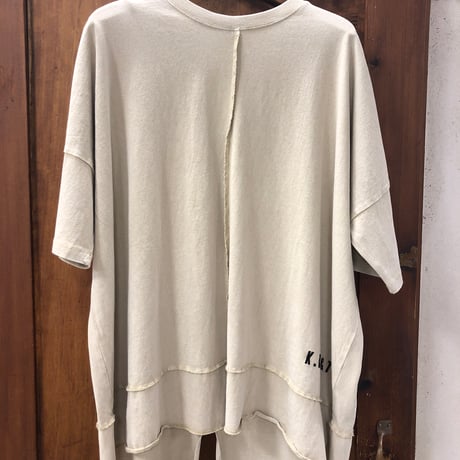 【139】切り替えBIGロゴ刺繍Tee