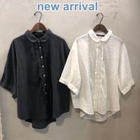 【142】ドビー刺繍フリルシャツ