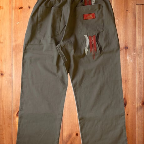 【32】”CHIMAYO”刺繍 EASY PANTS