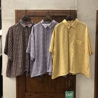 【171】ドロップモチーフ柄衿付きシャツ