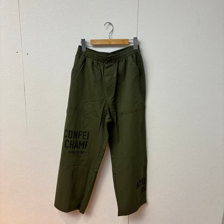 【157】ロゴプリントツイルワークパンツ
